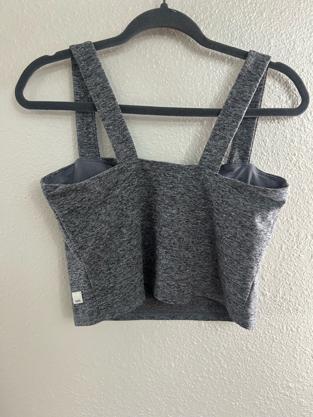 Vuori Elevation Square Neck Tank Top Heather Grey Womens Size L - Picture 5 of 11